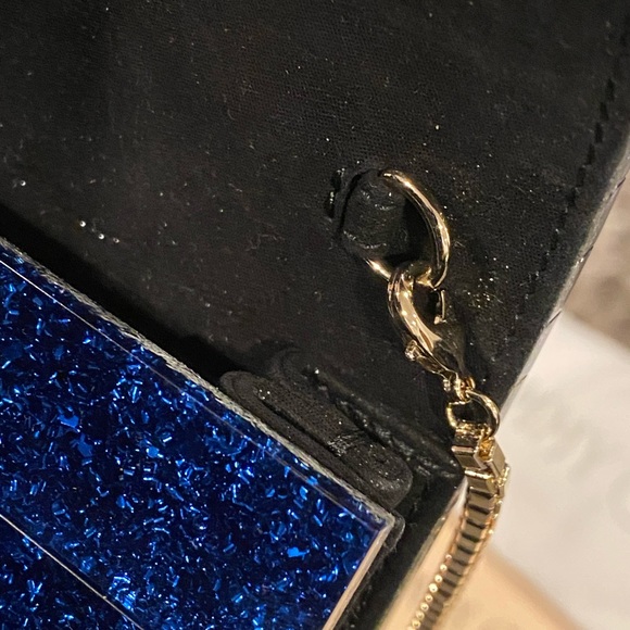 Fabulous Ombré (Navy to Blue) JIMMY CHOO Crossbody/Clutch - Picture 9 of 9